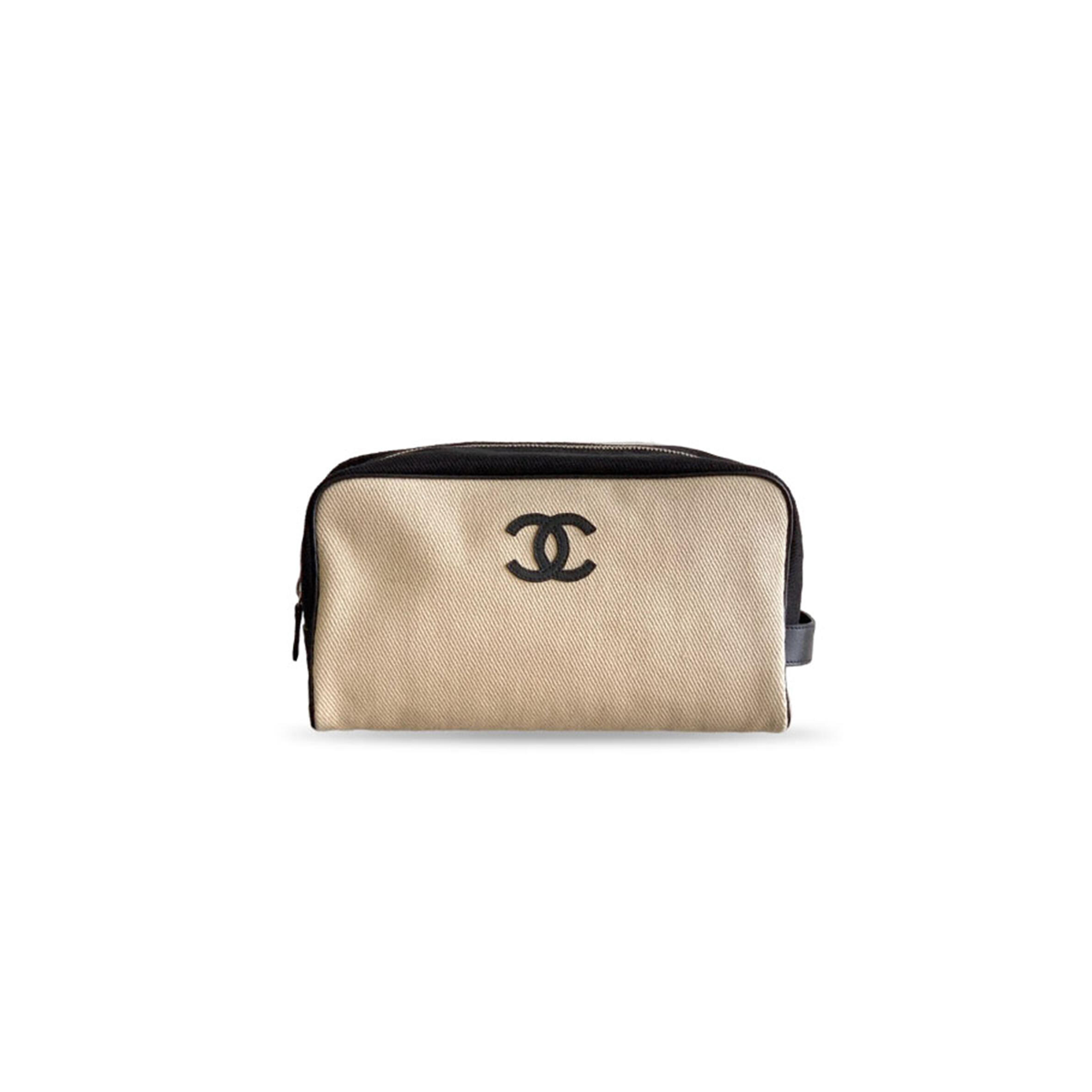 CHANEL LARGE ZIPPED POUCH (29*18*12cm)